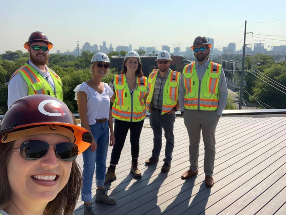 Carter Group team photo with safety vests