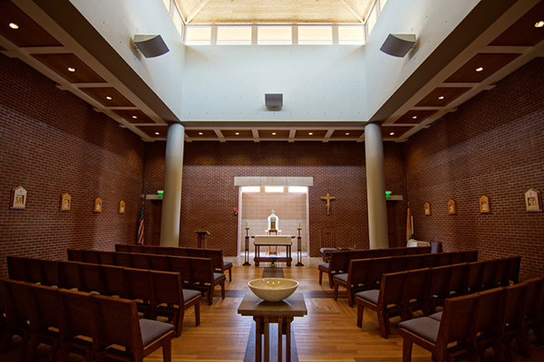 Father Ryan institutional development by Carter Group, interior worship space